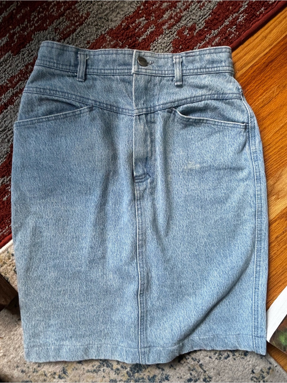 Vintage Light Blue Denim skirt